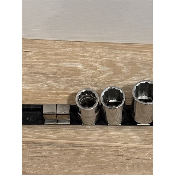 Craftsman Sockets Set Of 10 / SAE / 1/2” Drive With Organizer Made In USA - Picture 10 of 14